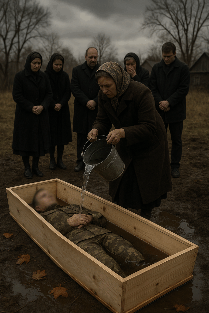 When Clara Poured a Bucket of Water on Her Husband’s Face During His Funeral, Nobody Understood Why — Until They Saw What Happened Next…