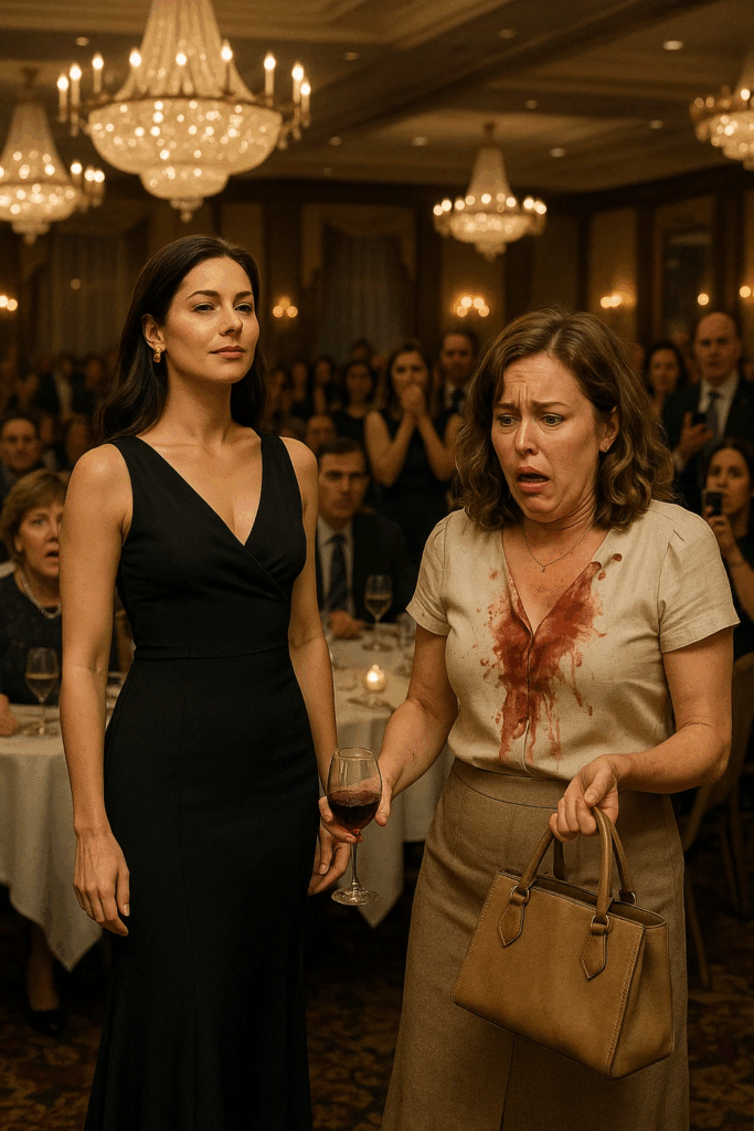 At the ten-year reunion, my former tormentor humiliated me, pouring her drink on my outfit and shouting that I’d never succeed